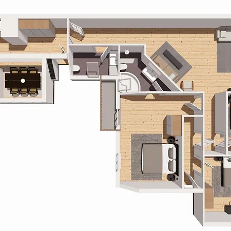 Lejlighed Bright 3br With Balcony And Amazing View København